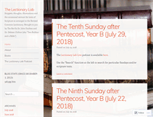 Tablet Screenshot of lectionarylab.com